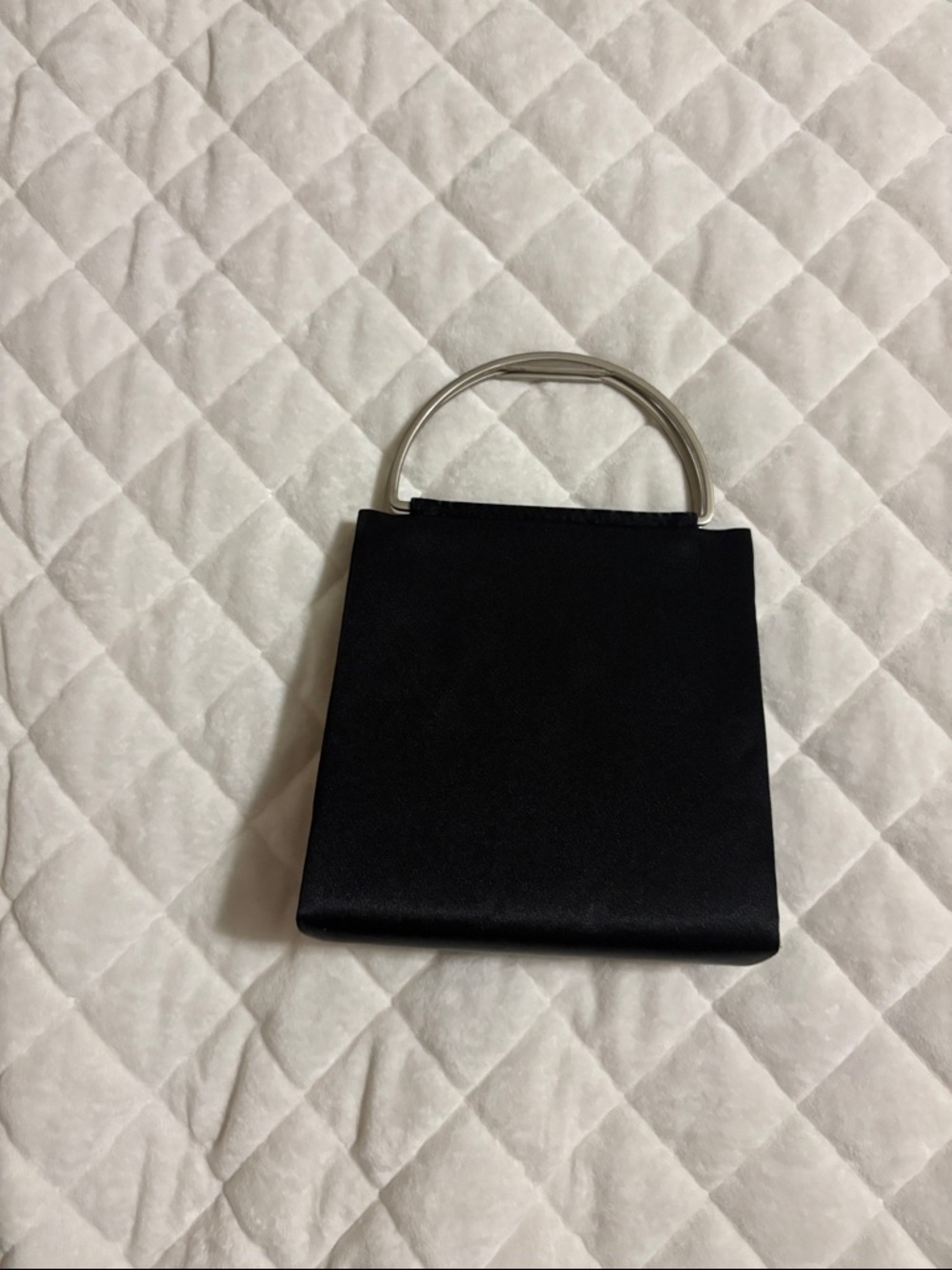 Elegant Black Top-Handle Evening Bag by Kenneth Cole reaction. Vintage.